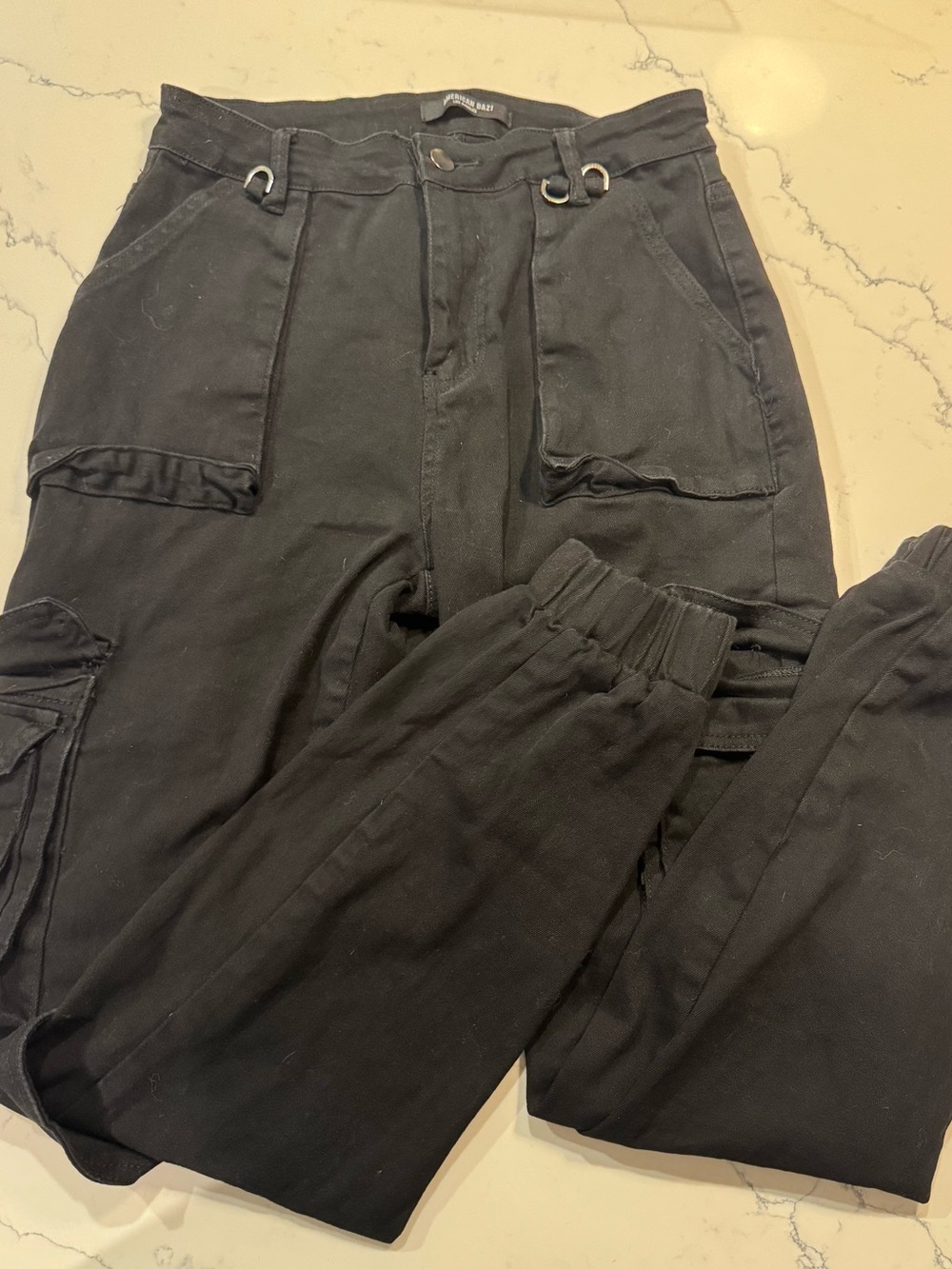 Windsor Black Cargo Jogger Pants for Women